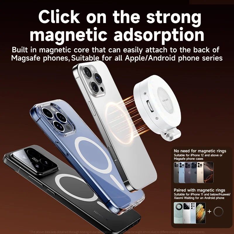 Photography Lighting Handheld - LED Selfie Invullicht voor Magsafe Telefoon