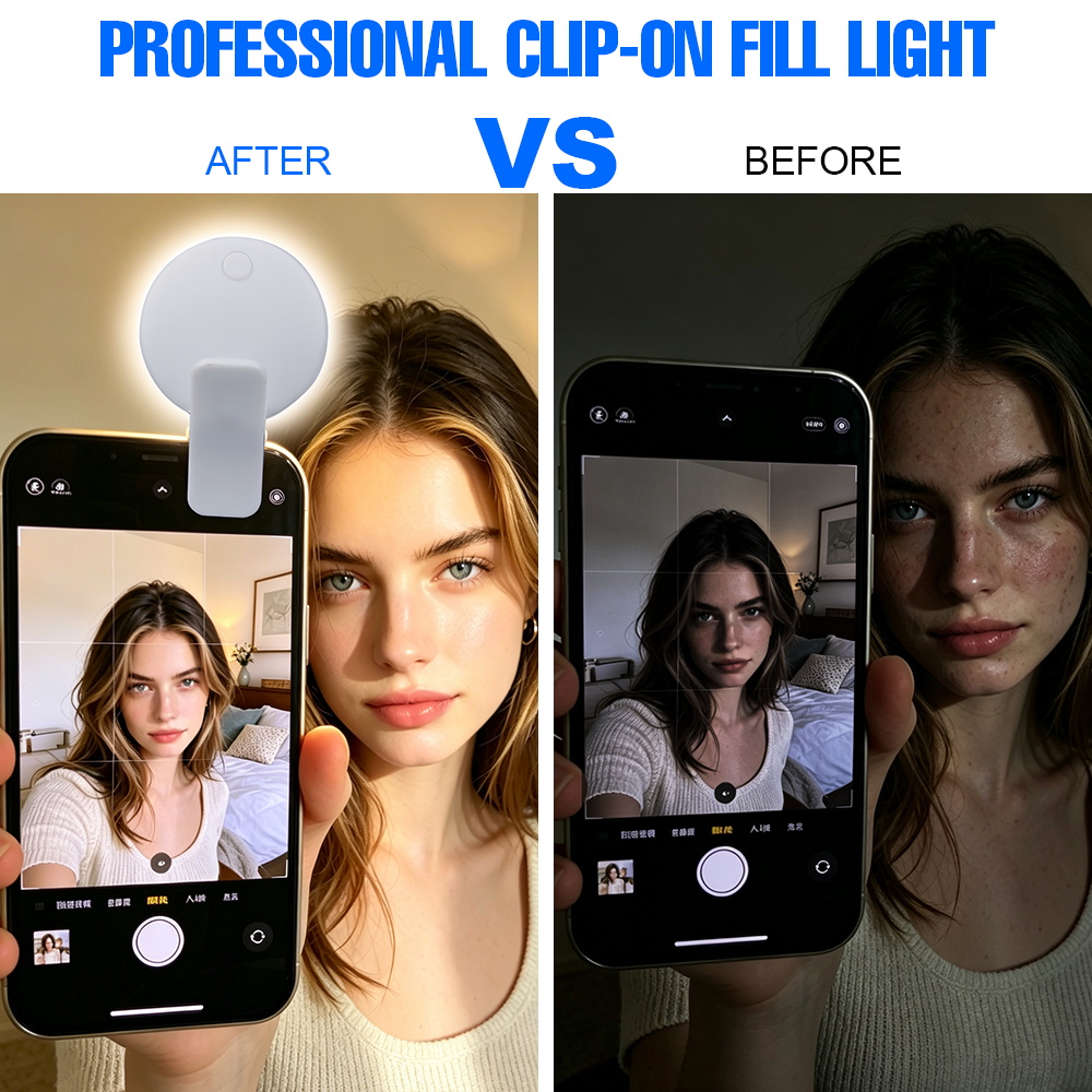 Clip LED Selfie Fill Light 3 H - Photography Lighting Game recensie en prijs
