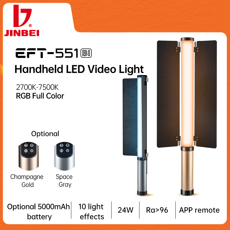 JINBEI EFT551 2700k-7500k BI-C - Photography Lighting Handheld recensie en prijs